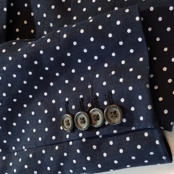 JCrew Polka Dot Regeant Navy Blazer - Picture 5 of 12